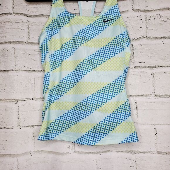 Nike Dri-Fit Dot Print Racerback Athletic Top M - Picture 4 of 5